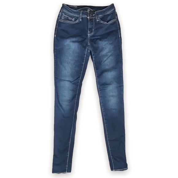 Buckle Black Fit No. 53 Mid-Rise High Stretch Skinny Blue Jeans 26 X 32 - Picture 2 of 6